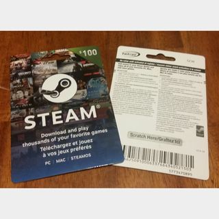 Cartão Steam 100 Reais Créditos Steam
