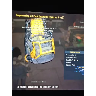 Excavator jet pack torso 