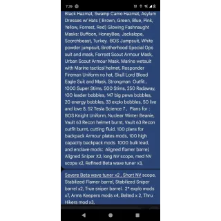 Asylum Dresses, glowies and etc 