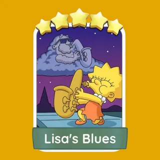 Lisa's Blues Monopoly Go Sticker