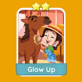 Glow Up – Monopoly GO Sticker
