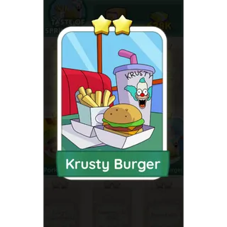 Krusty Burger Monopoly Go Sticker