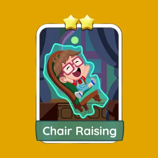 Chair Raising – Monopoly GO Sticker