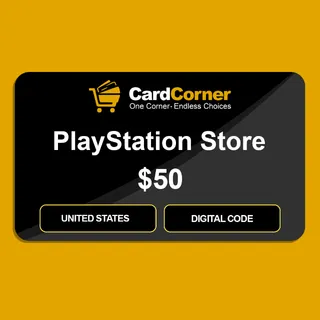 PlayStation Store Digital Gift Card - $50 - United States - Digital Code