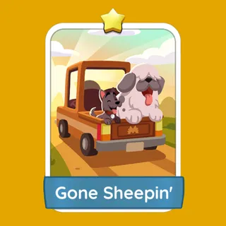 Gone Sheepin' – Monopoly GO Sticker