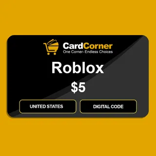 Roblox Digital Gift Card - $5 - United States - Digital Code