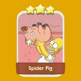 Spider Pig Monopoly Go Sticker