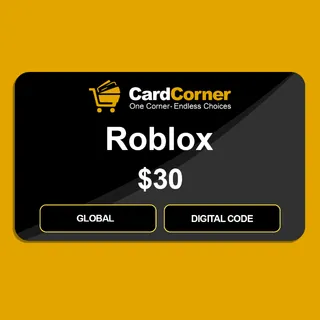 Roblox Digital Gift Card - $30 - Global - Digital Code