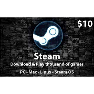 $10.00 USD Steam Gift Card / Wallet Code – [Digital Code] - [Instant delivery]