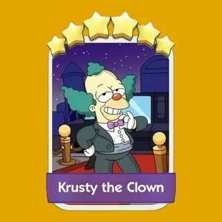 Krusty the Clown Monopoly Go Sticker