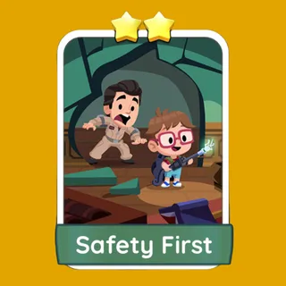 Safety First – Monopoly GO Sticker