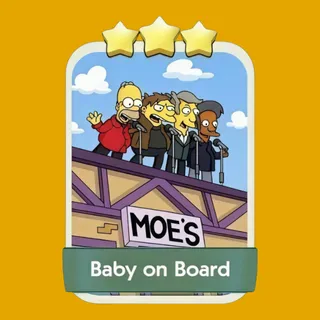 Baby on Board Monopoly Go Sticker