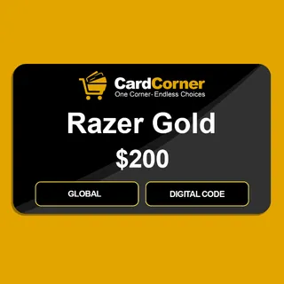 Razer Gold Digital Gift Card - $200 - Global - Digital Code