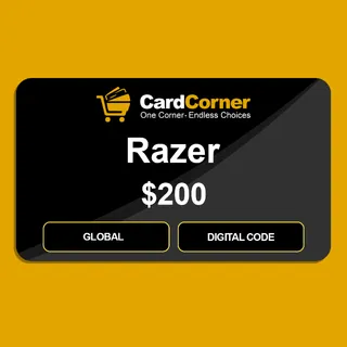 Razer Digital Gift Card - $200 - Global - Digital Code
