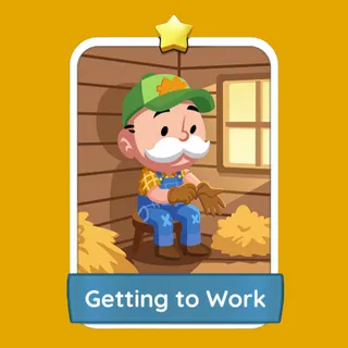 Getting to Work – Monopoly GO Sticker