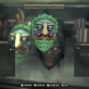 glowing veggie mask