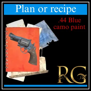 plan: blue camo paint .44 
