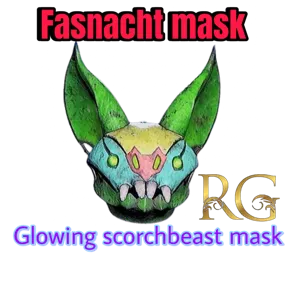 glowing scorchbeast mask