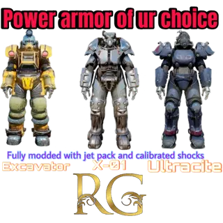 power armor + 20 legendary mods 