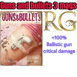 x50 guns & bullets 3 mag