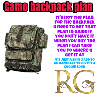 camo backpack plan