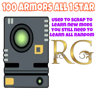 x100 one star armor