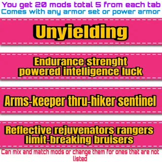 unyielding armor set