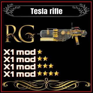 tesla rifle + 4 mods 
