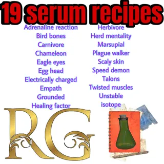 serum plan set of 19