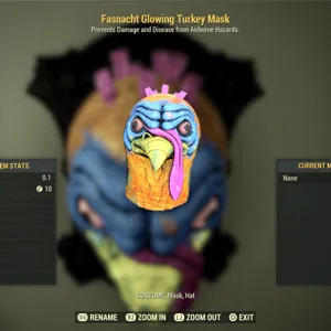 glowing turkey mask