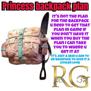 plan: princess backpack skin