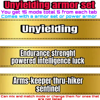 unyielding armor set
