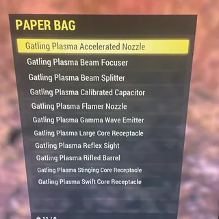 x11 Gatling plasma mods