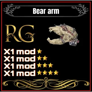 bear arm + 4 legendary mods 