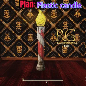 plan plastic candle