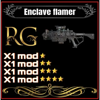 enclave flamer + 4 legendary mods 