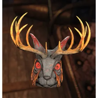 glowing jackalope mask