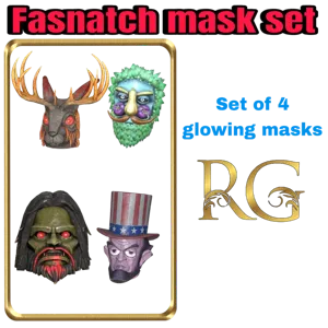 glowing fasnatch masks
