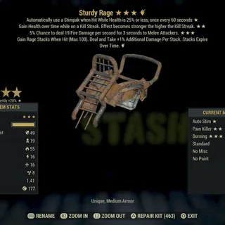 sturdy rage
