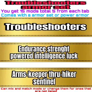 troubleshooters armor set