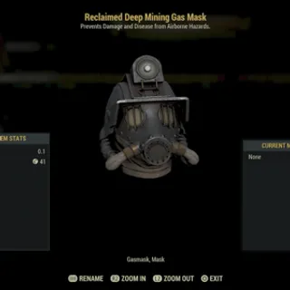 reclaimed mining mask