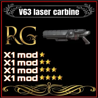 v63 laser carbine + 4 legendary mods 