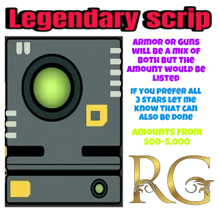 x1000 legendary scrip