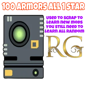 100 armors to scrip