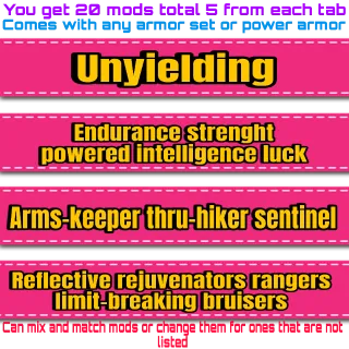 unyielding armor set