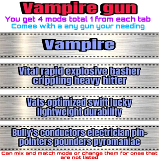 vampire gun set up