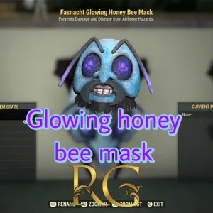 glowing honey bee mask