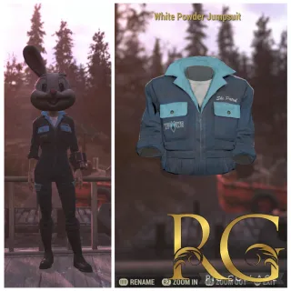 white powder jumpsuit