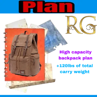 high capacity backpack plan