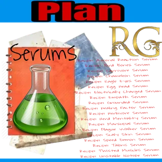 set of all serum plans x19